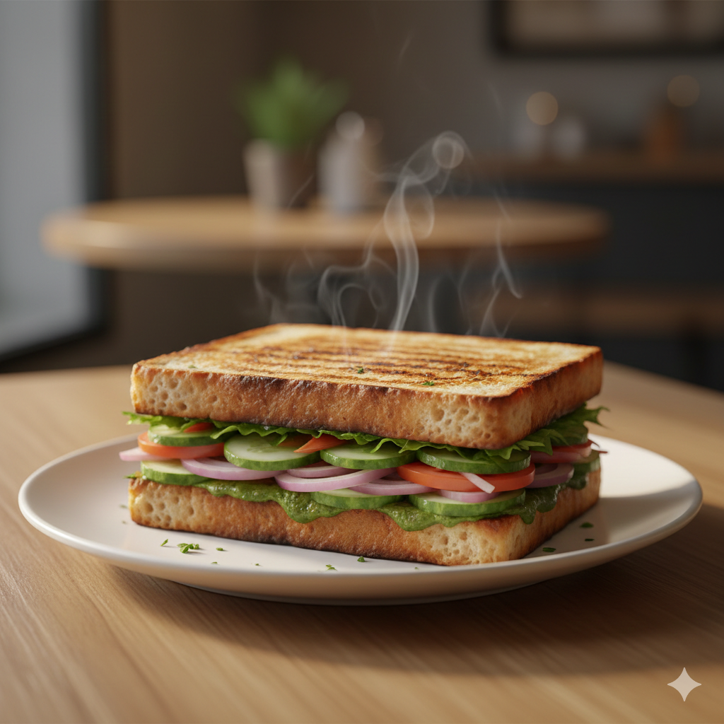 Fresh Veg Grilled Sandwich